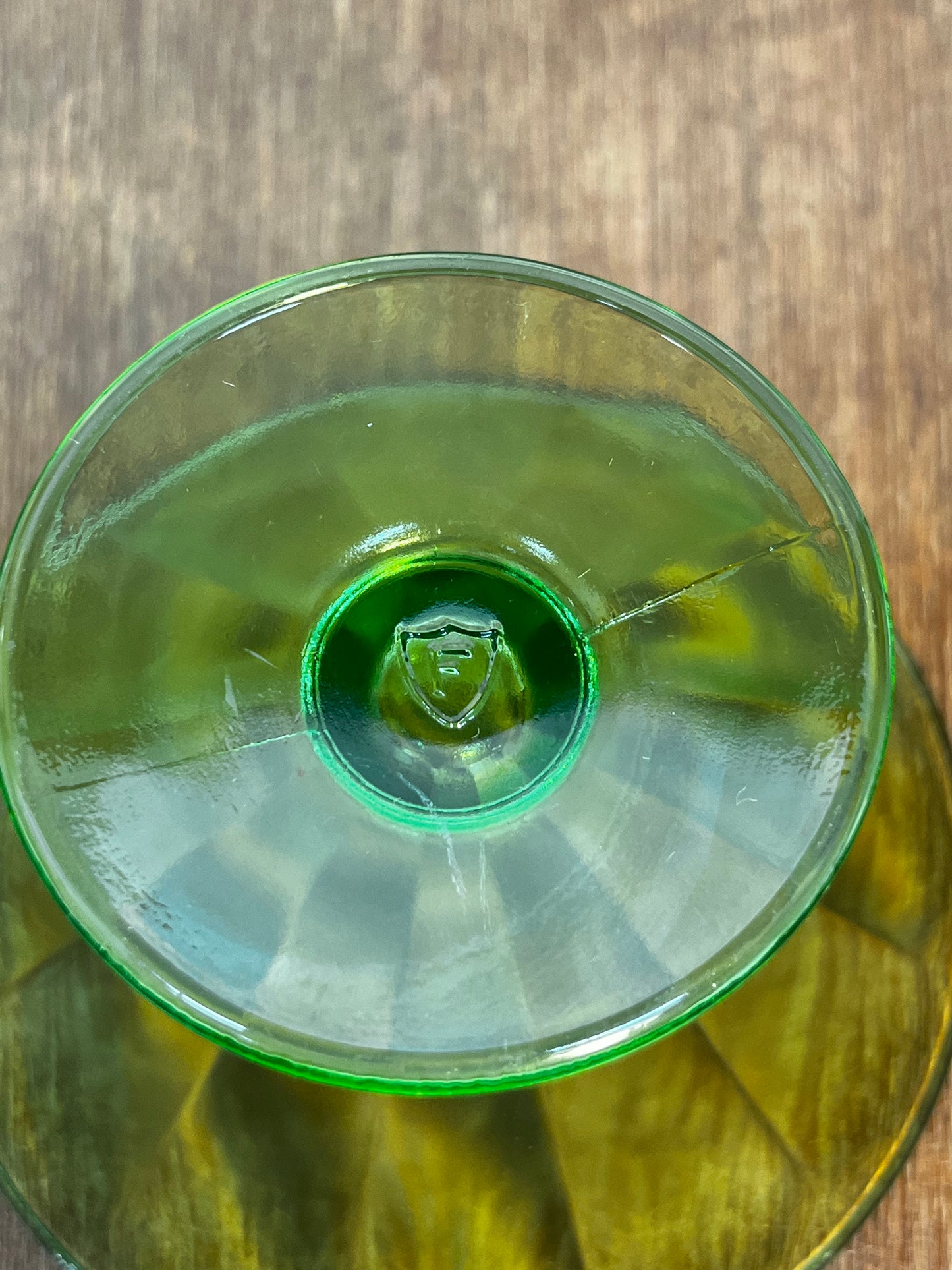 Vintage Uranium Federal Glass Dessert Cups