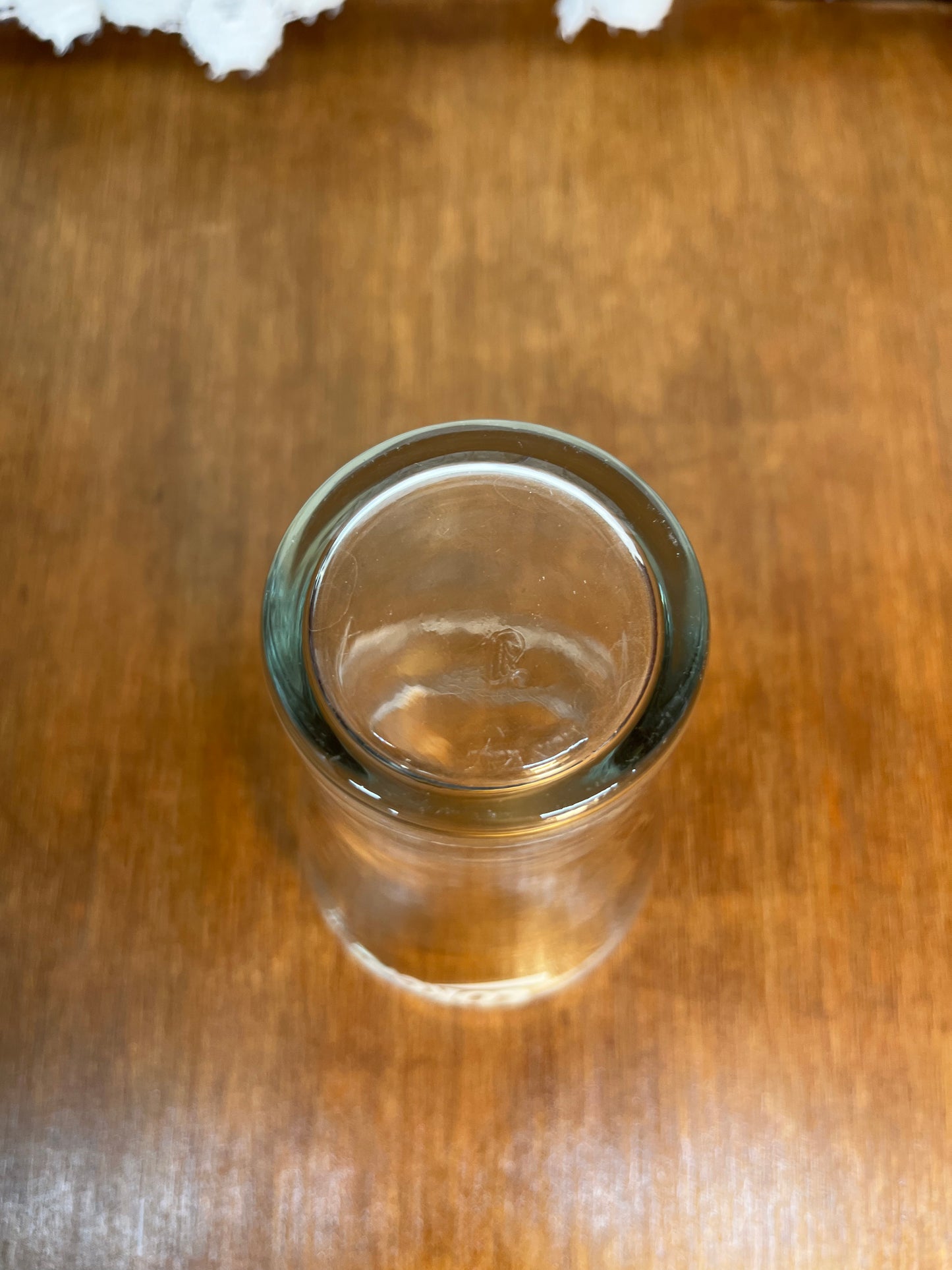 Clear Vintage White Logo Coca Cola Glass