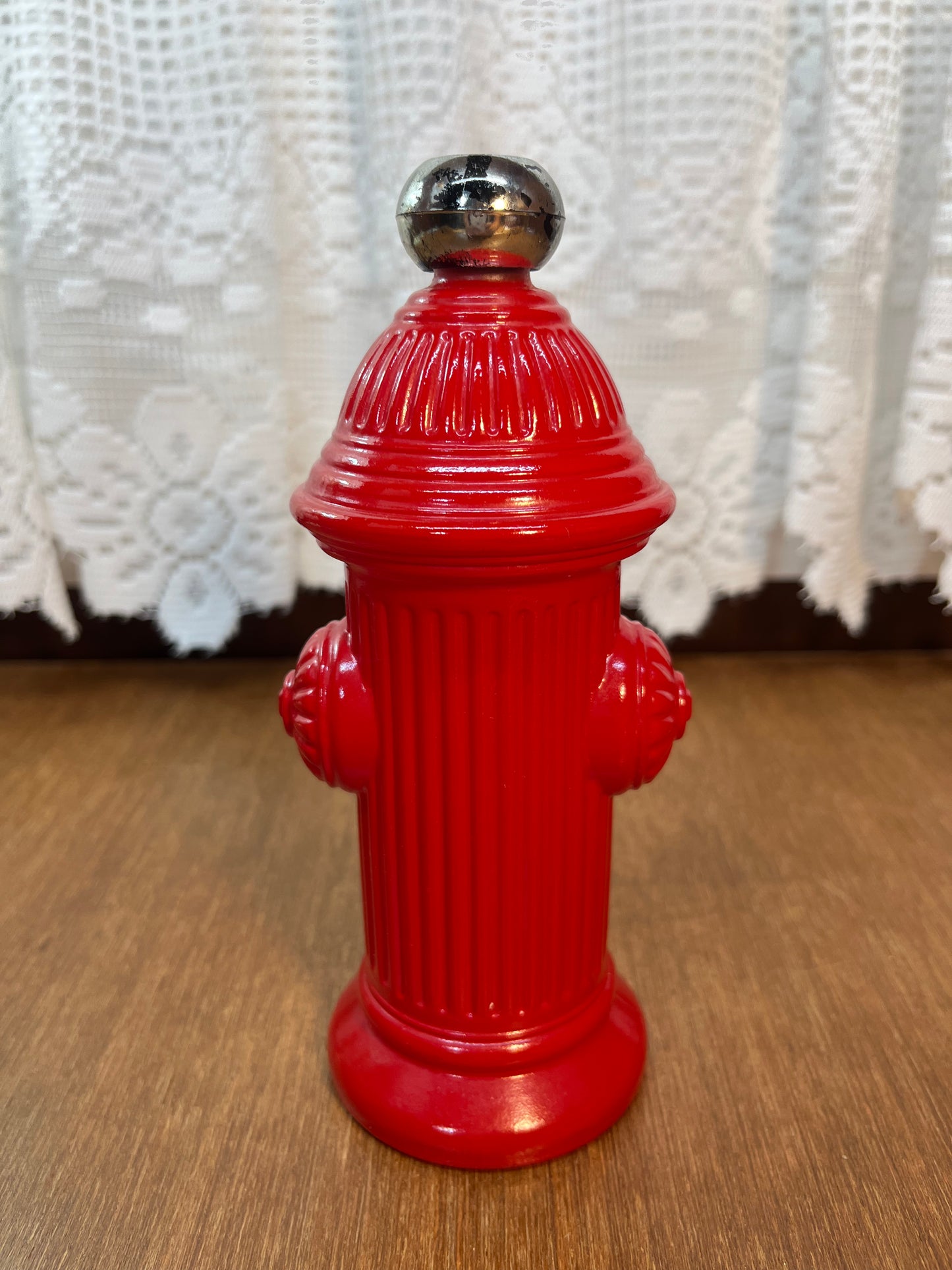 Vintage Red Avon Fire Hydrant After Shave Bottle