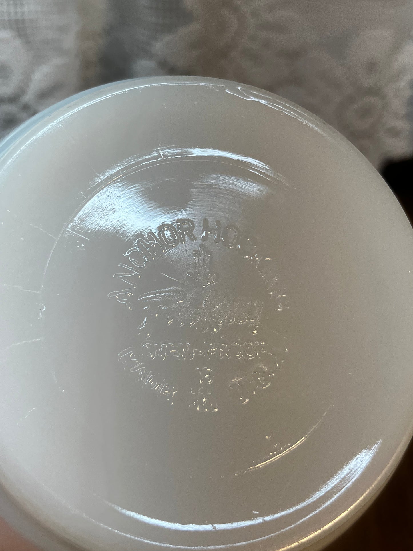 Small Milk Glass Fire King Custard Bowl