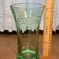 Vintage Green Fluted Top Libbey Coca Cola Glass