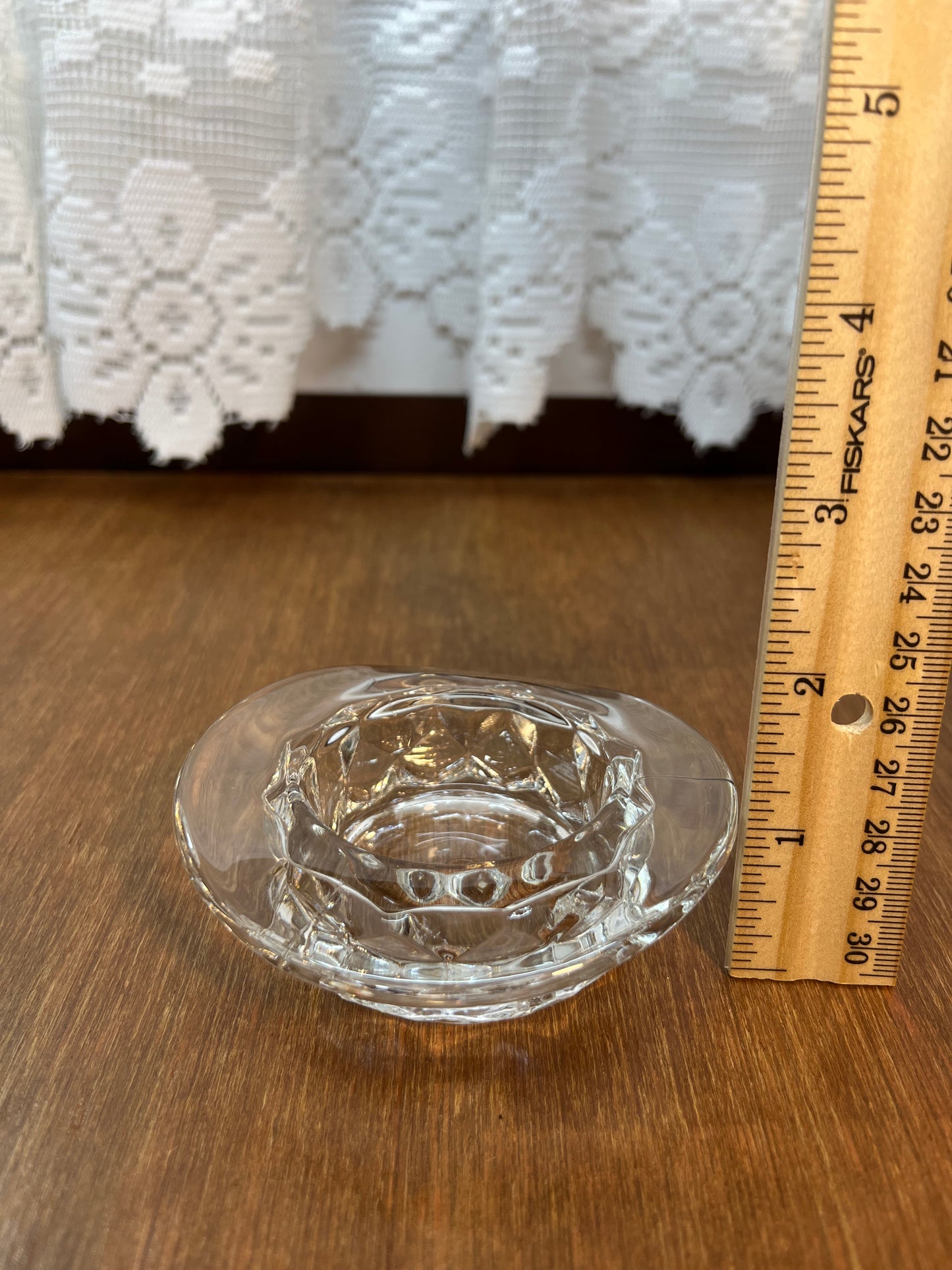 Vintage Clear Art Glass Top Hat Dish