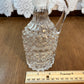 Vintage Clear Diamond Oil/Vinegar Cruet Bottle