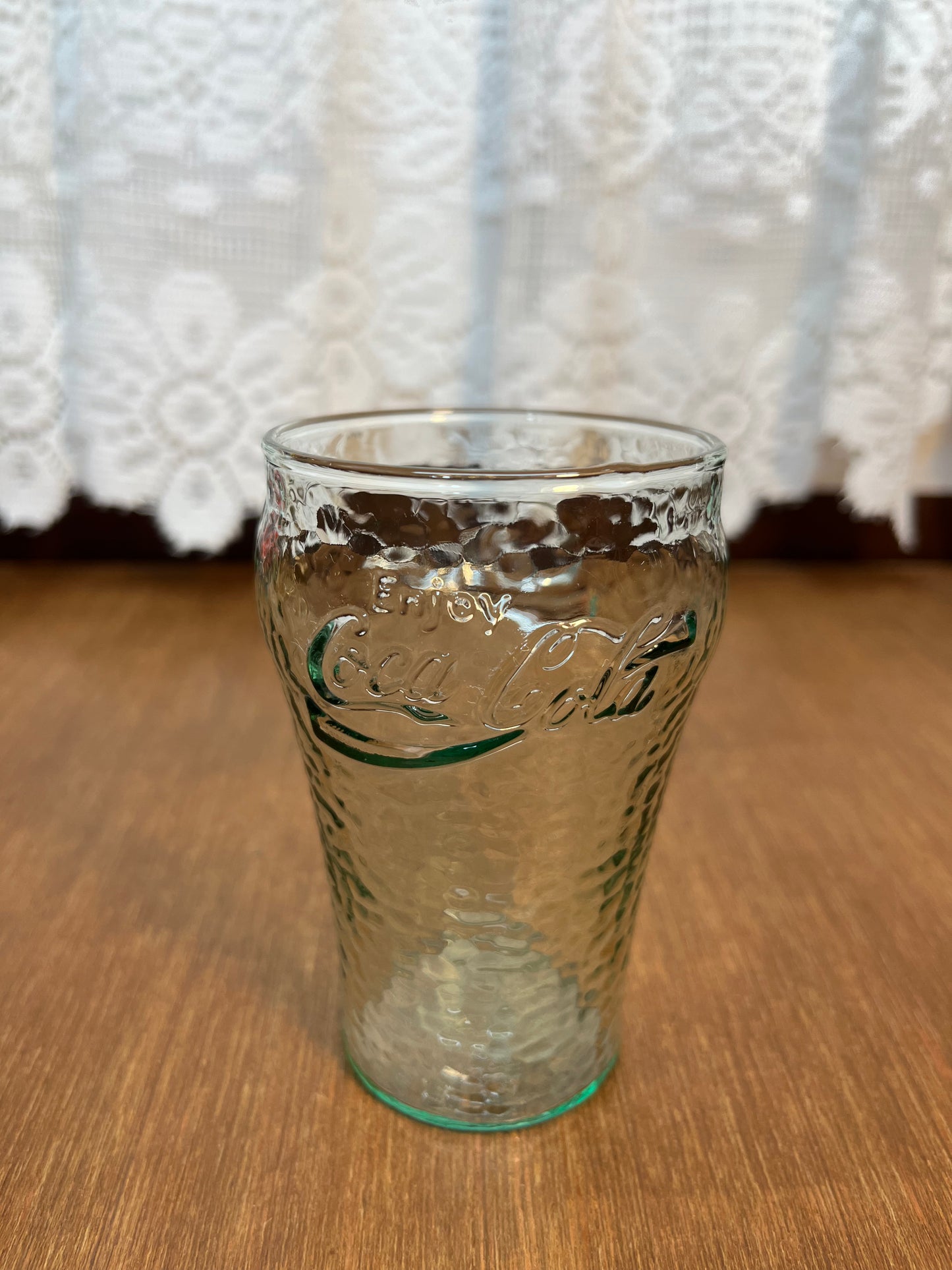 Vintage Miniature Collectible Textured Coca Cola Glass