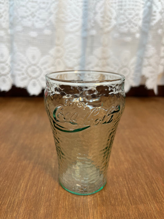 Vintage Miniature Collectible Textured Coca Cola Glass