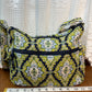 Blue & Green Vera Bradley Cambridge Cross Shoulder Bag & Wallet