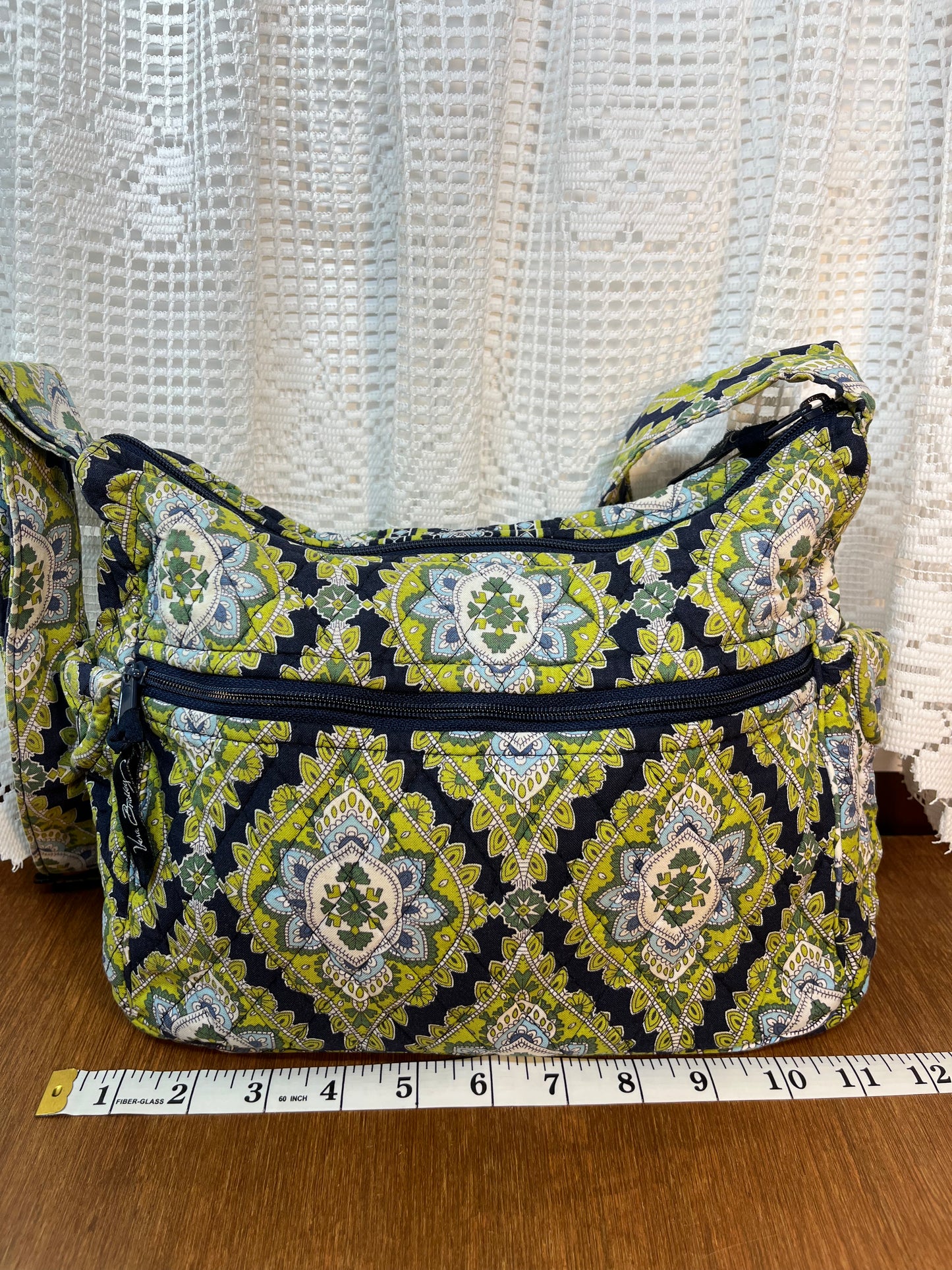 Blue & Green Vera Bradley Cambridge Cross Shoulder Bag & Wallet