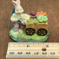 Village Bunny With Vegetable Cart Figurine