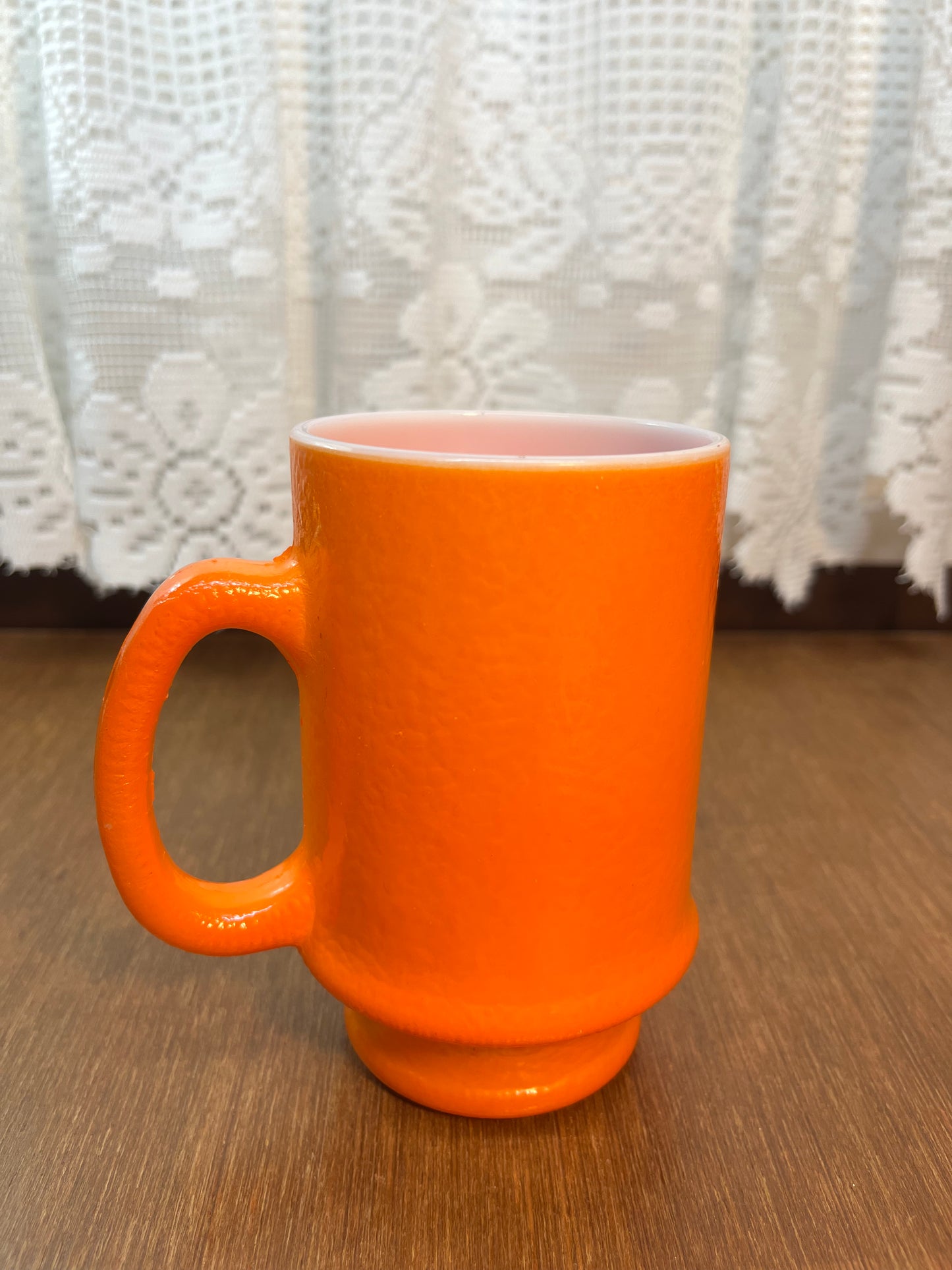 Vintage Orange Fire King Mug