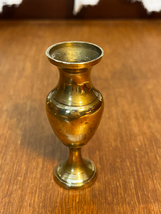 Small Vintage Decorative Brass Vase