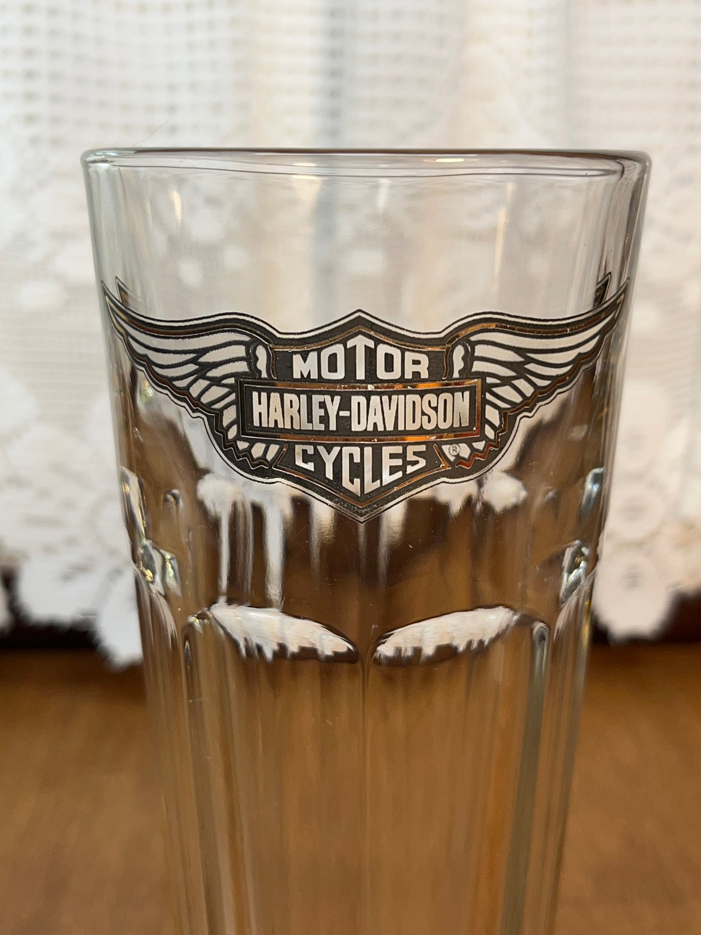 Glass Harley Davidson Cup