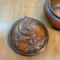 Wooden Horse Resin Round Trinket Box