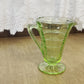 Vintage Clear Uranium Glass Creamer