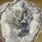 Gray Geode Filled With White Crystals