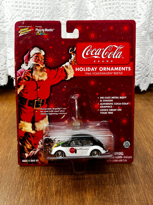 Johnny Lightning Coca Cola 1966 Volkswagen Beetle Ornament