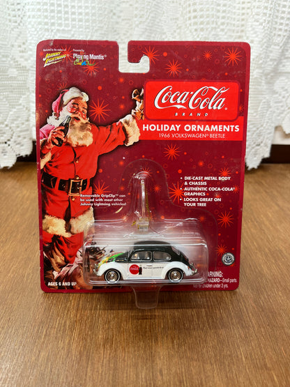 Johnny Lightning Coca Cola 1966 Volkswagen Beetle Ornament