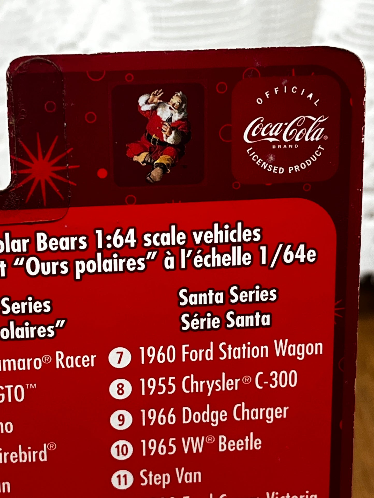 1965 Johnny Lightning Coca Cola Santa Volkswagen Beetle