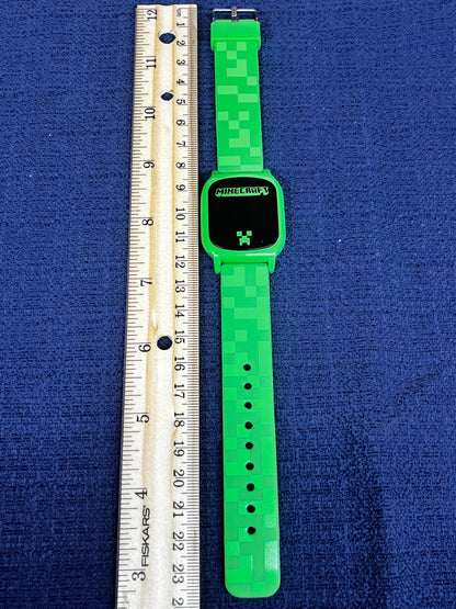 MineCraft LED Touchscreen Green Wrist Watch