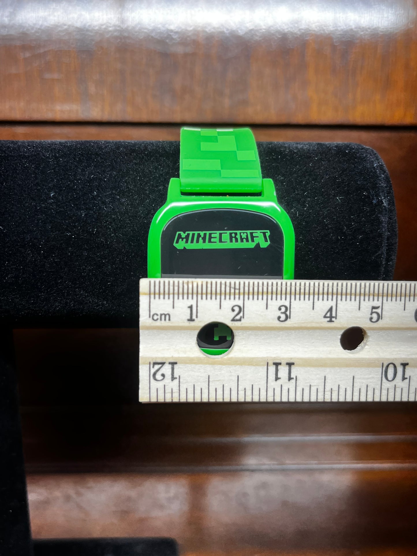 MineCraft LED Touchscreen Green Wrist Watch