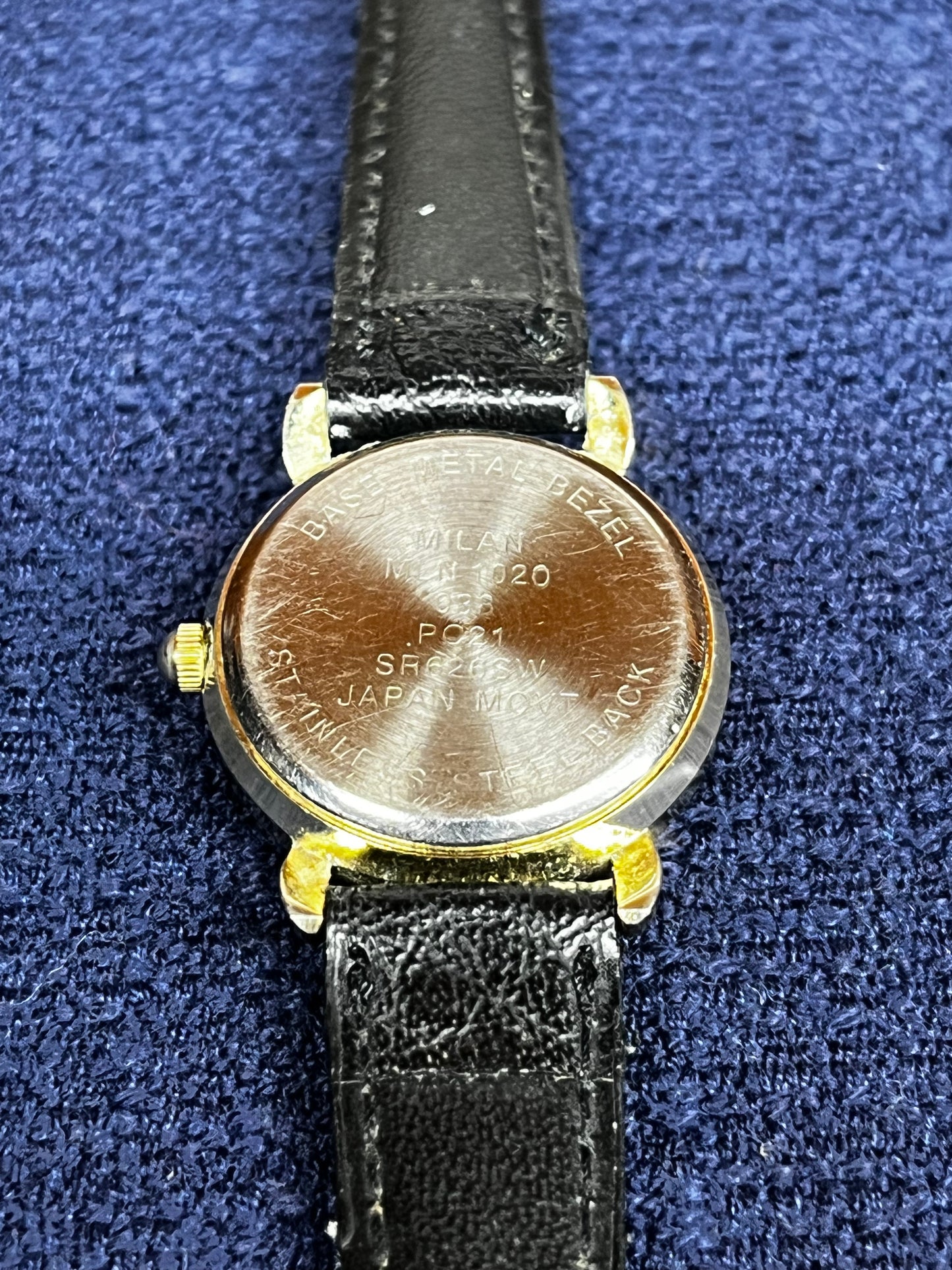 Vintage Milan Artistic Gold Faced Angel Wrist Watch