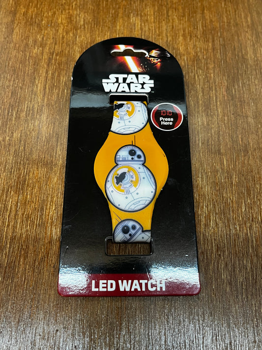 Star Wars Disney The Force Awakens Orange LED Watch