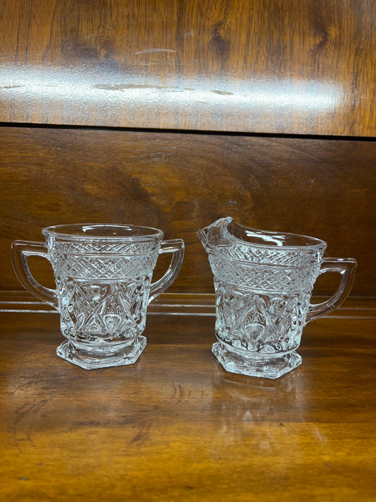 Creamer & Sugar Imperial Cape Cod Glass Set