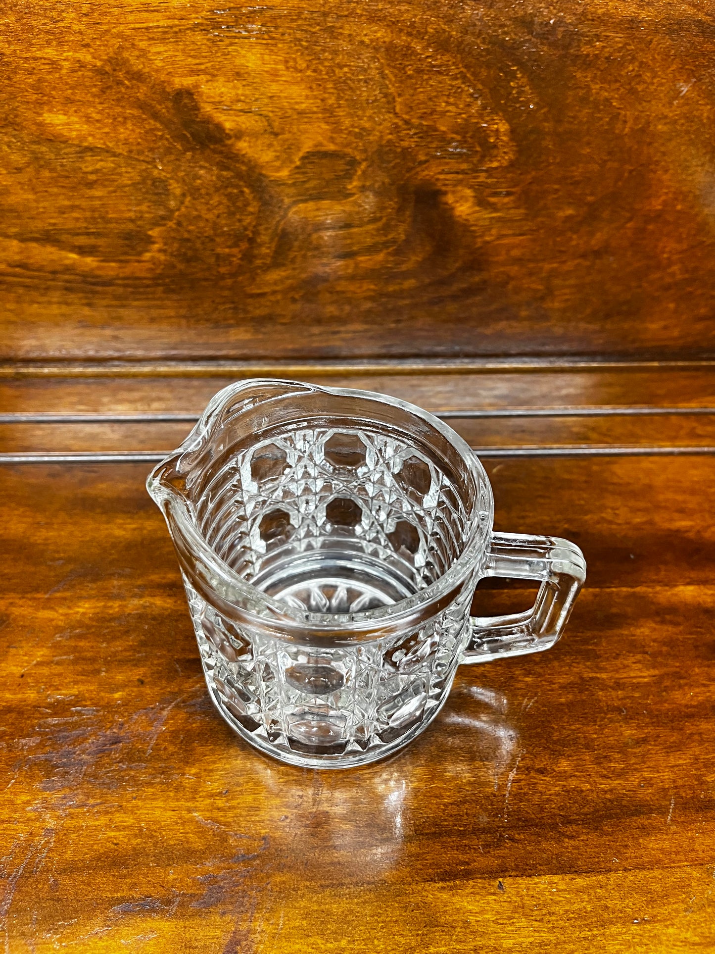 Vintage Clear Federal Glass Creamer Pitcher