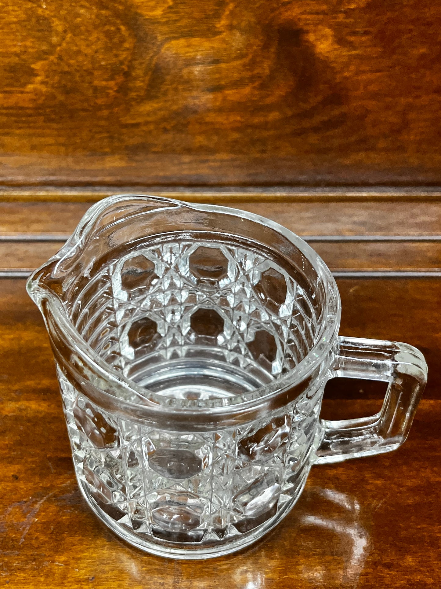 Vintage Clear Federal Glass Creamer Pitcher