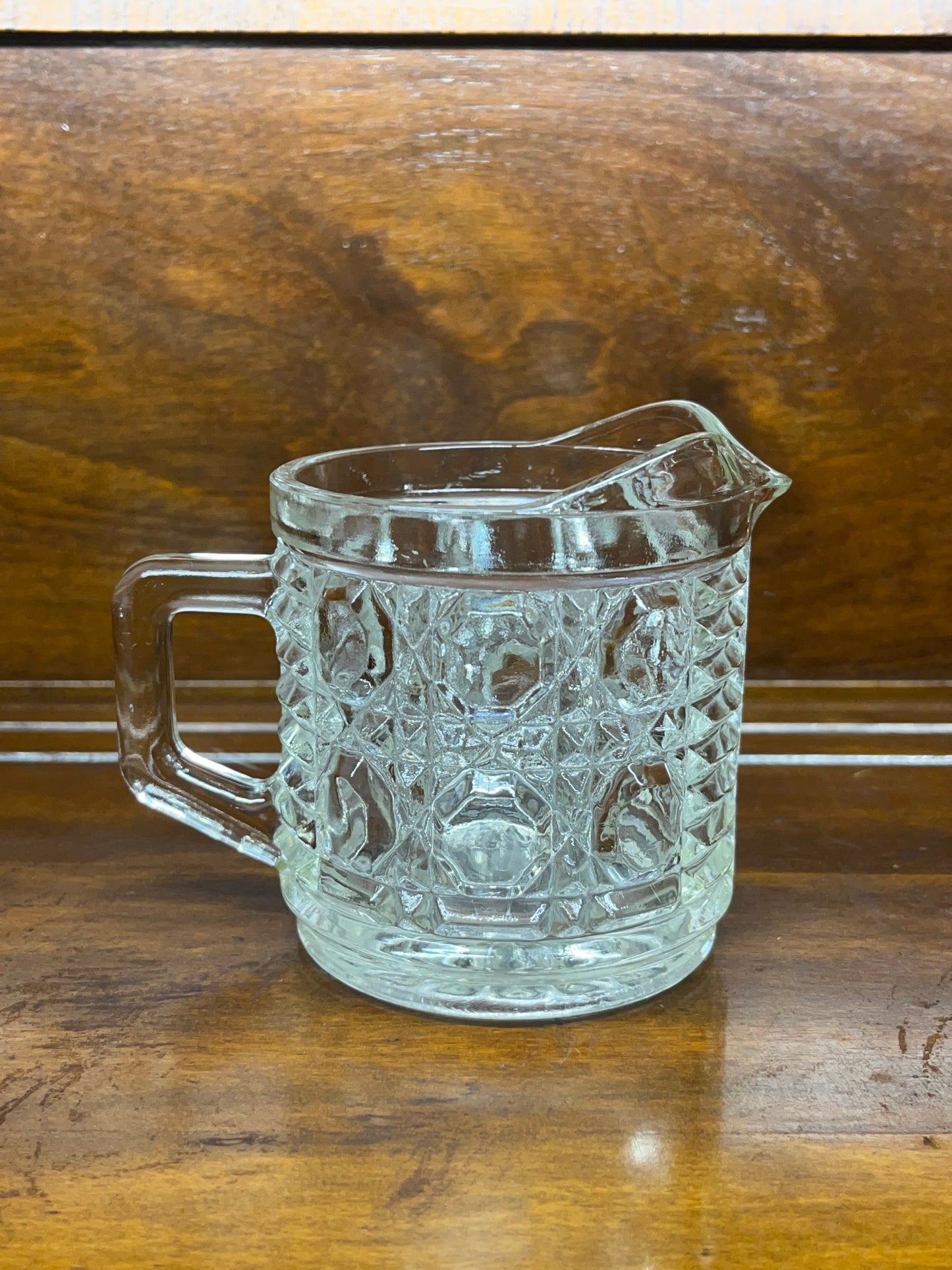 Vintage Clear Federal Glass Creamer Pitcher