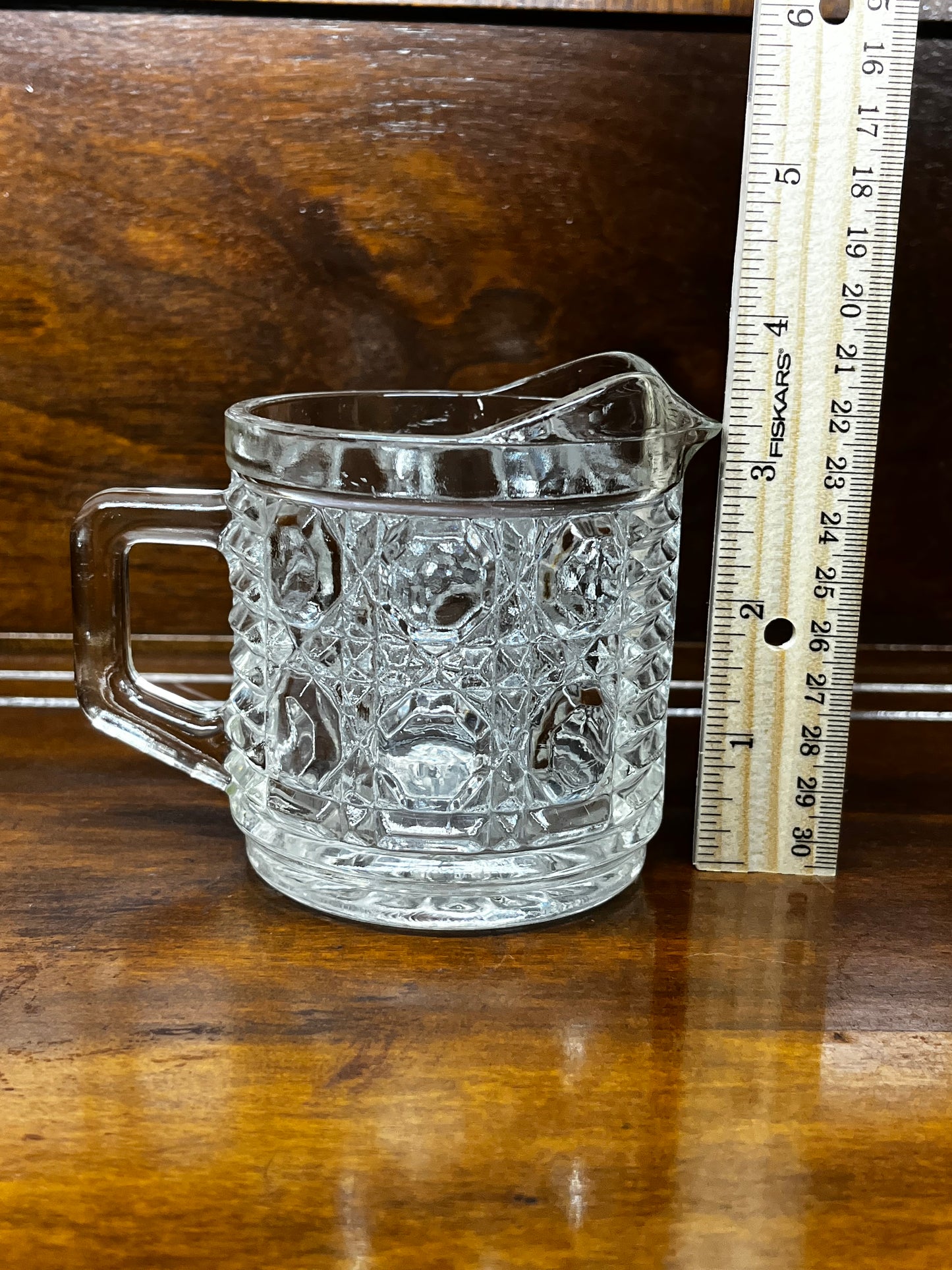 Vintage Clear Federal Glass Creamer Pitcher