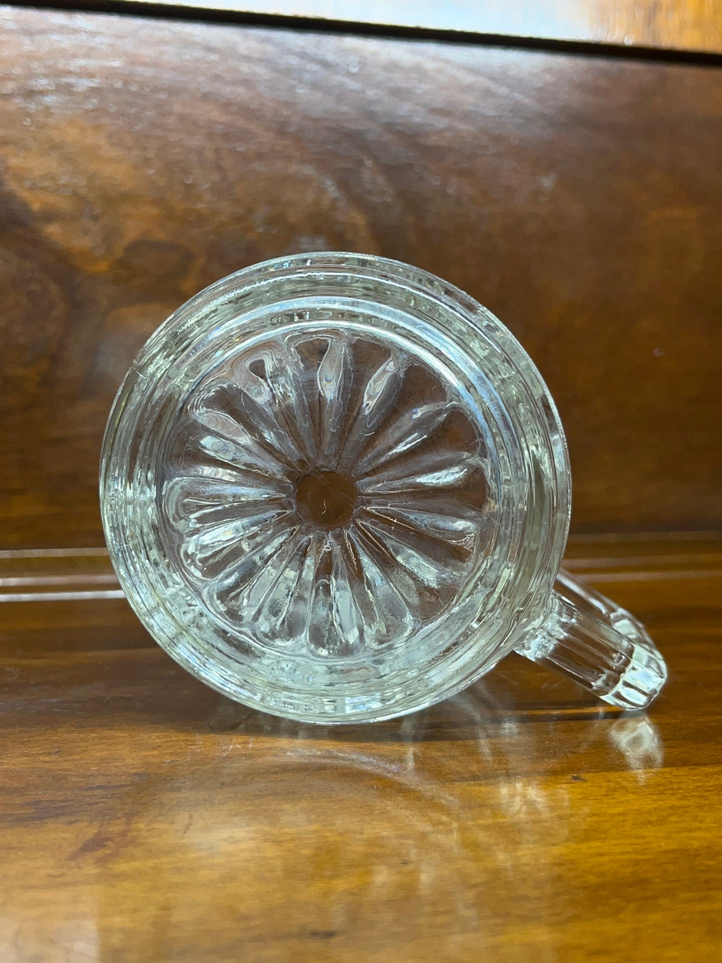 Vintage Clear Federal Glass Creamer Pitcher