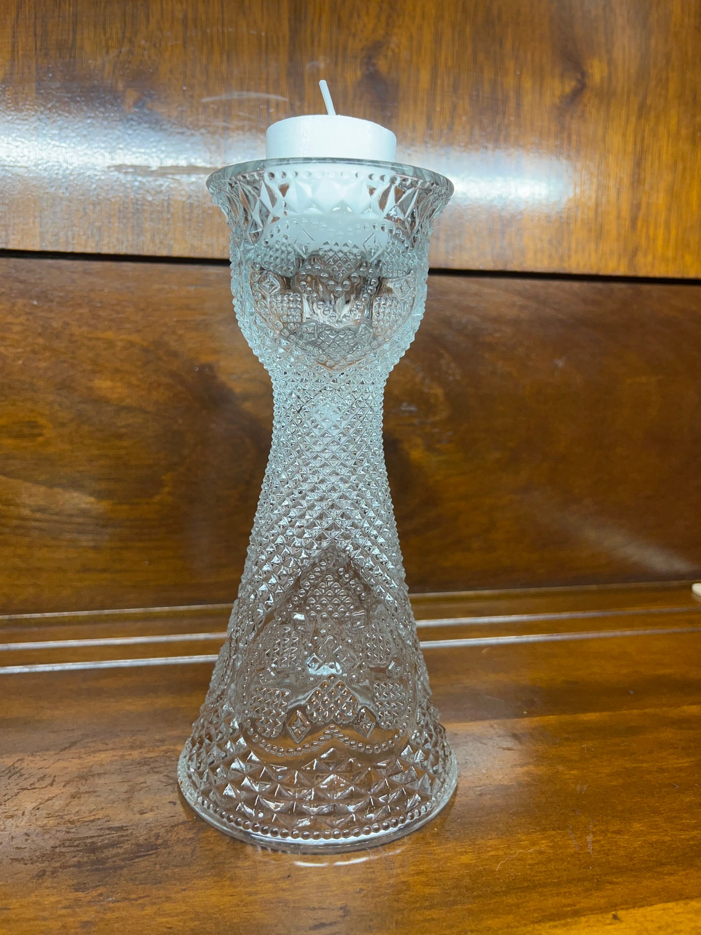 Vintage Fostoria Avon Candlestick Holder and Vase