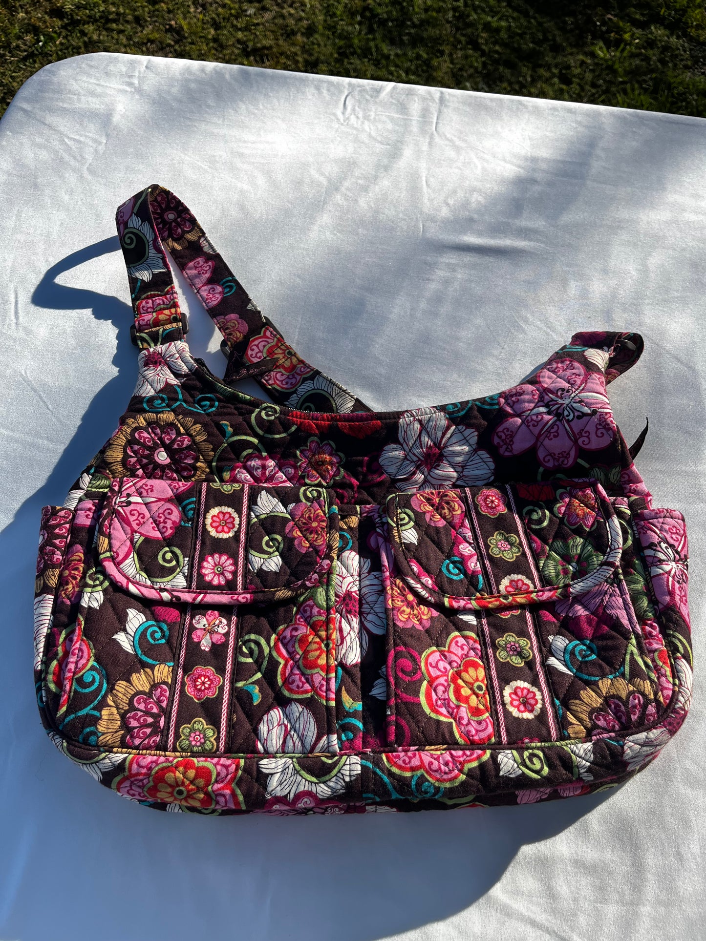 Floral Pink Mod Vera Bradley Pink Tote Purse