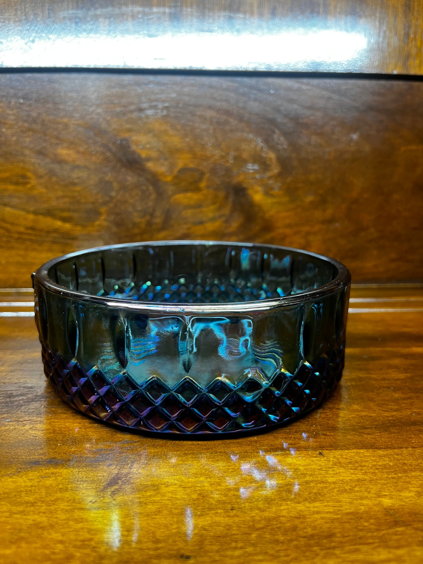 Vintage Carnival Glass Candy Bowl