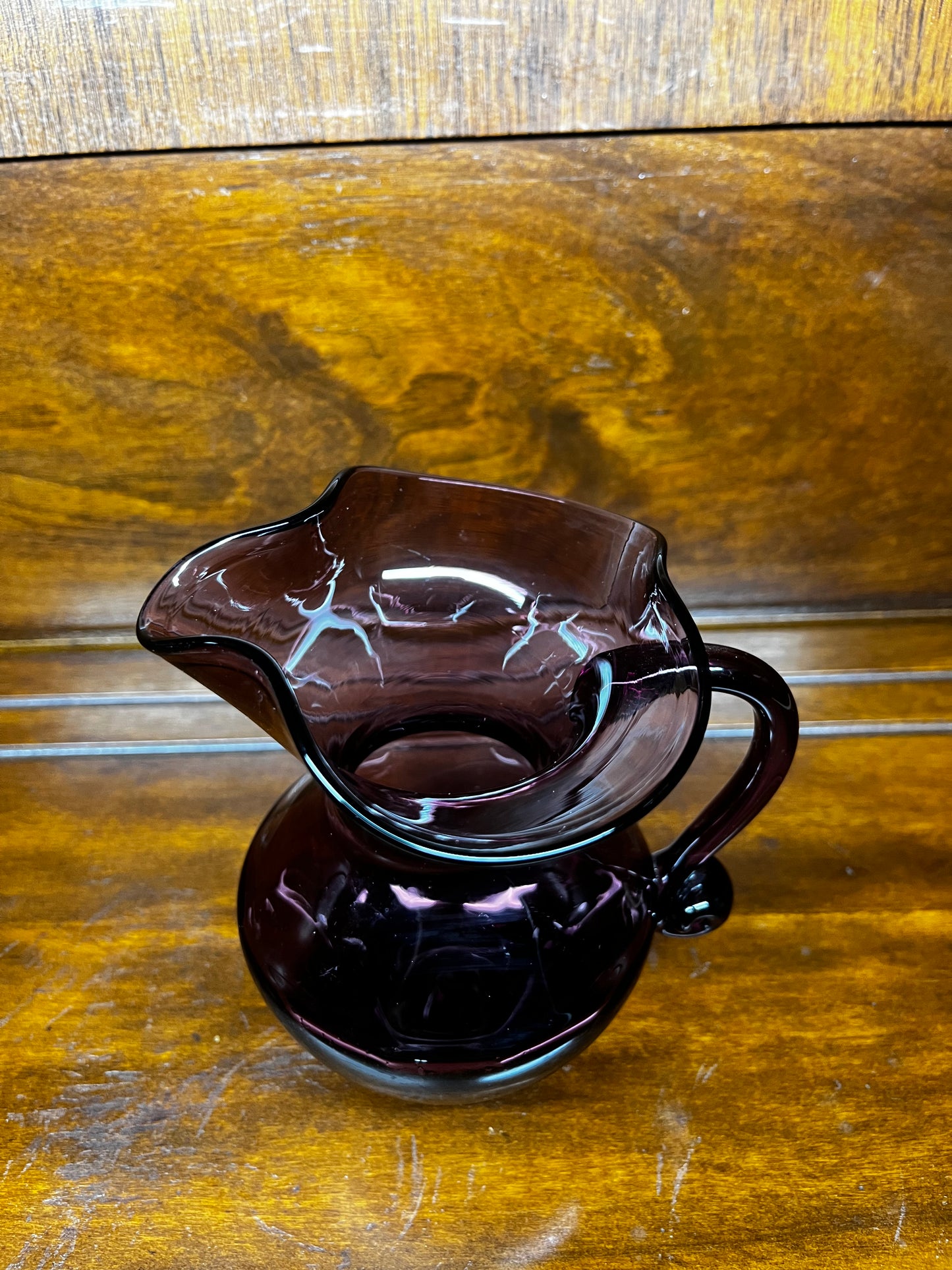 Vintage Hand Blown Purple Pitcher