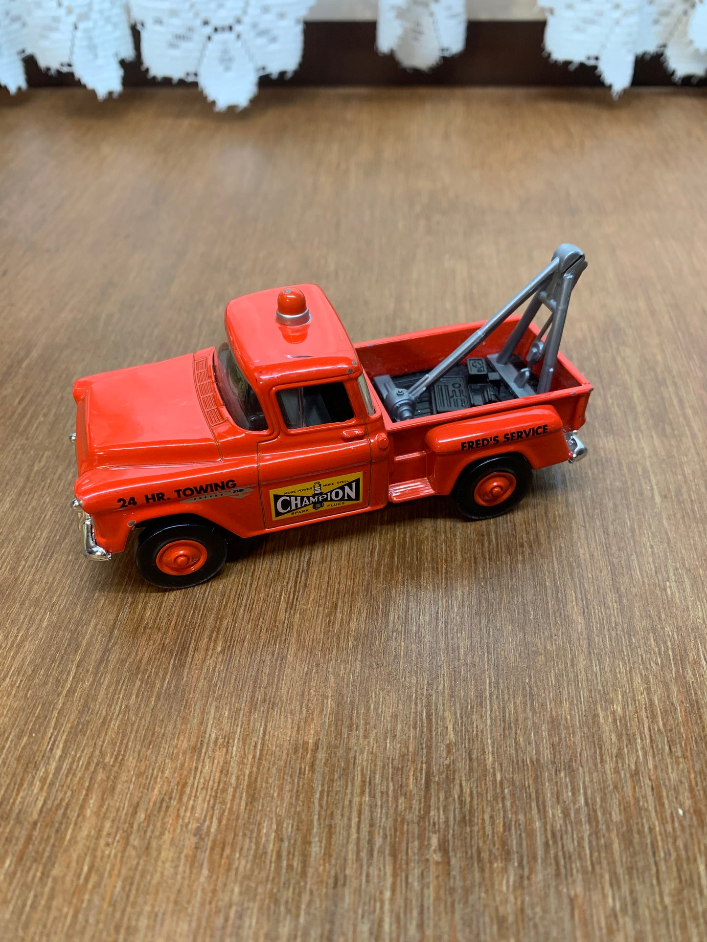 1955 Red Chevrolet 3100 Matchbox & 1953 Ford F-100 Yellow Ray's Pickup