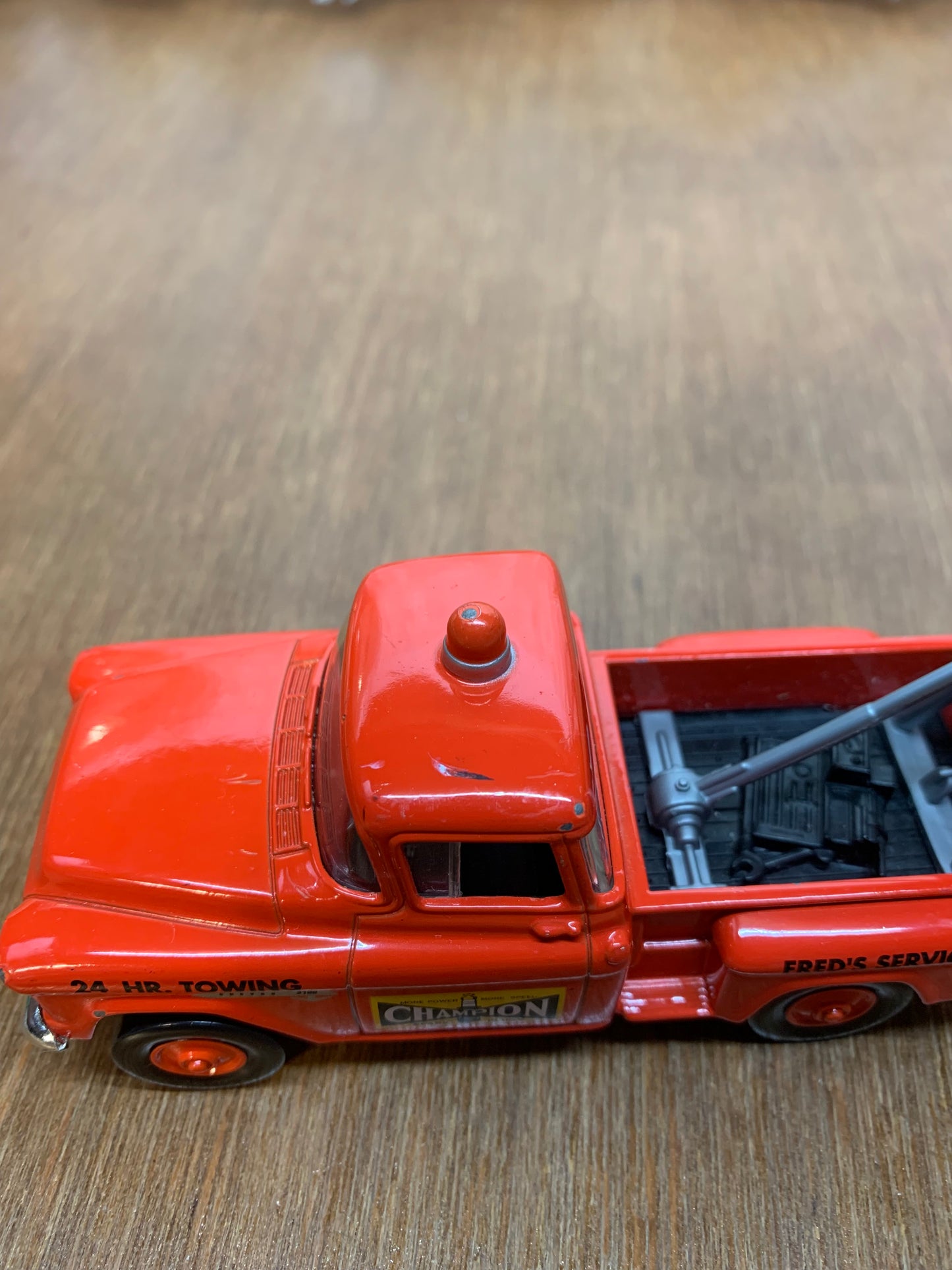 1955 Red Chevrolet 3100 Matchbox & 1953 Ford F-100 Yellow Ray's Pickup