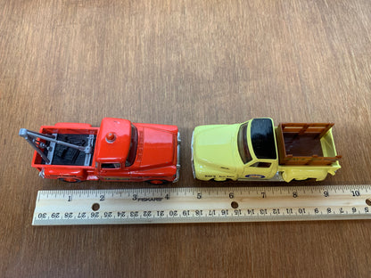 1955 Red Chevrolet 3100 Matchbox & 1953 Ford F-100 Yellow Ray's Pickup