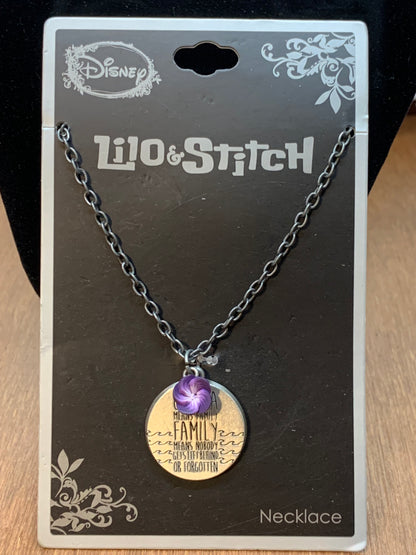 Lilo & Stitch Disney Ohana Means Family Necklace