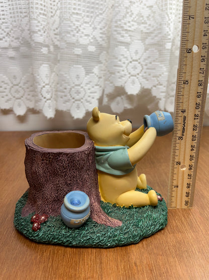 Winnie the Pooh Disney The pooh Honey Pot Tree Stump Pencil Holder