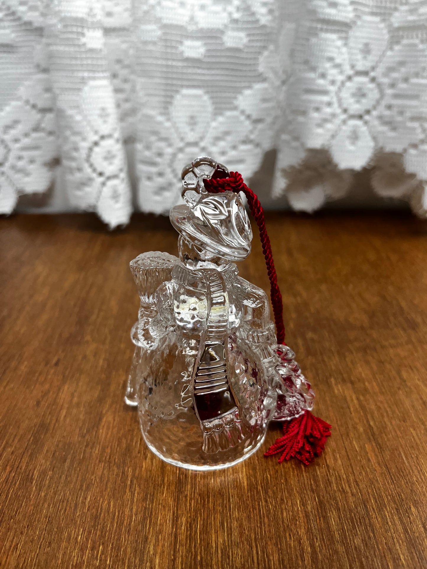 Boxed Waterford Marquis Crystal Snowman Bell Ornament First in series