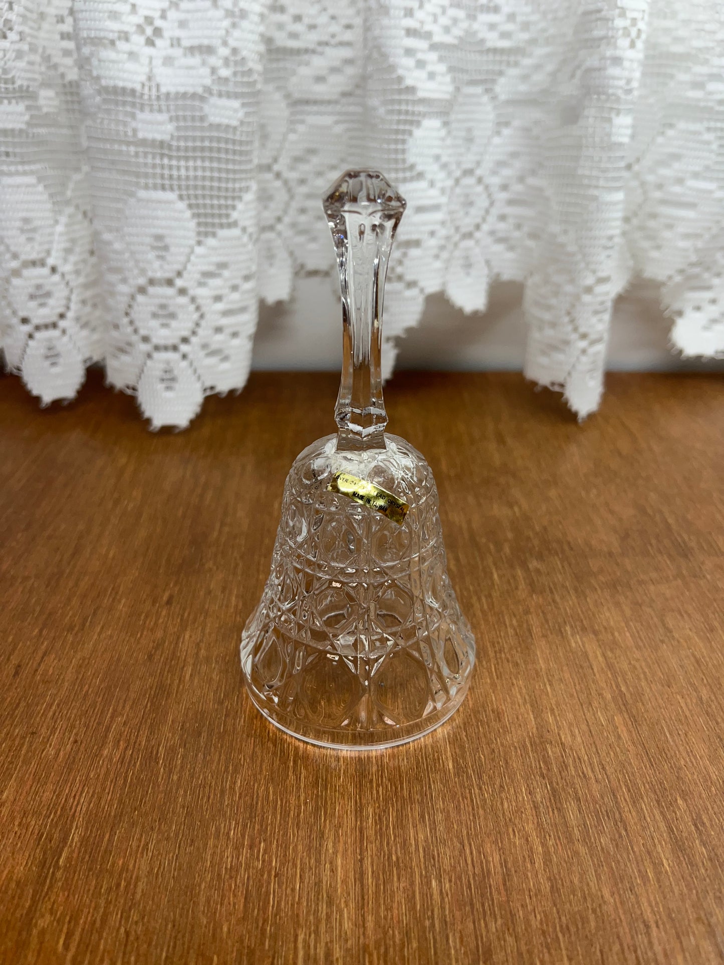 Vintage Beautiful Clear Crystal Bell