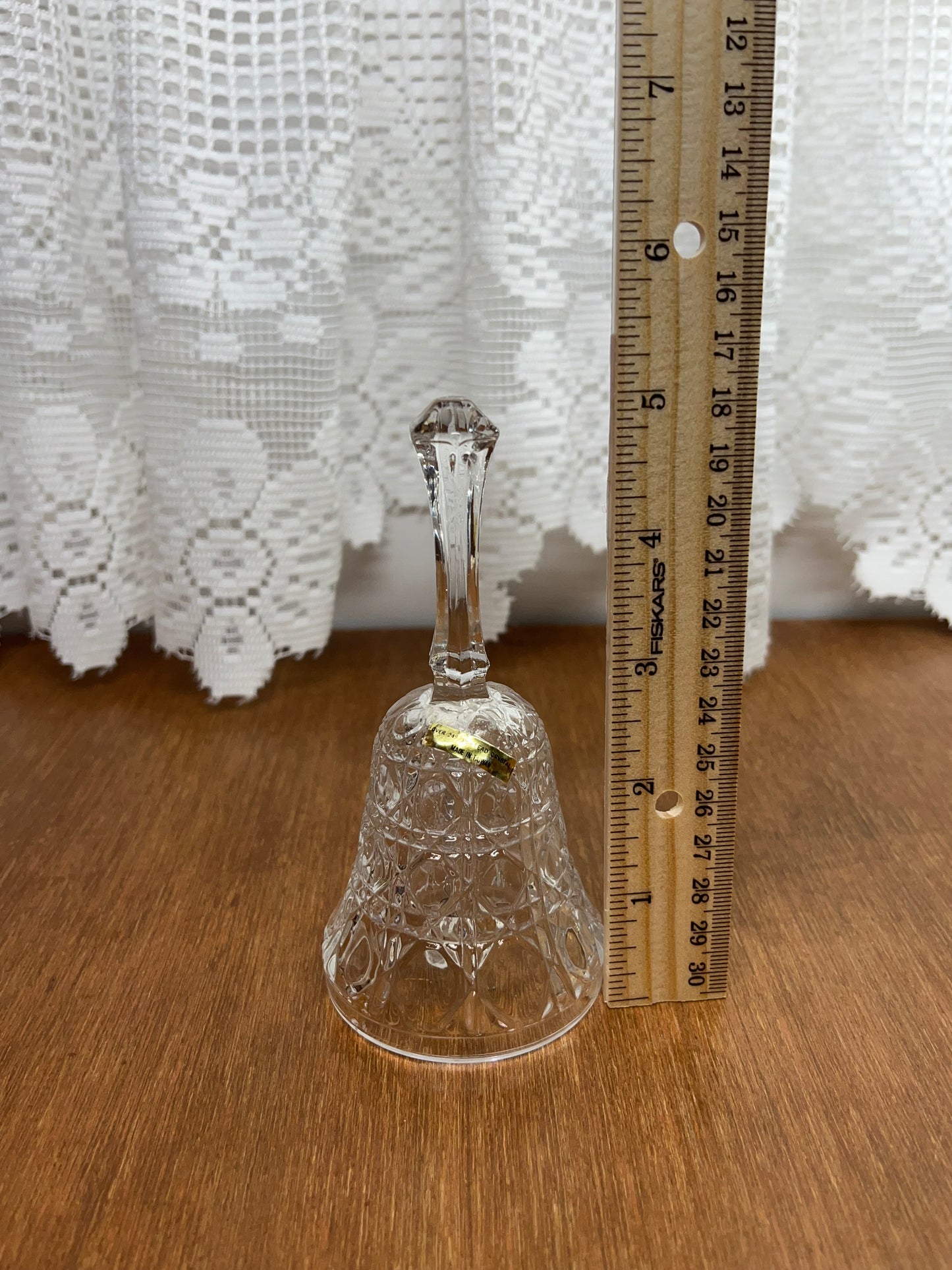 Vintage Beautiful Clear Crystal Bell