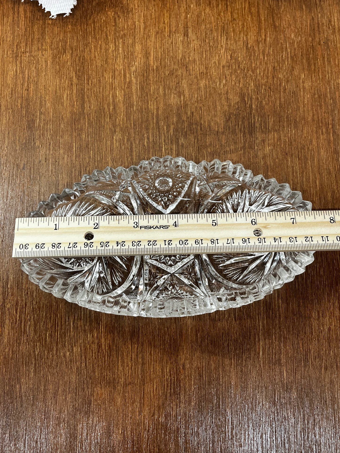 Vintage Double Pinwheel Sawtooth Trinket Dish