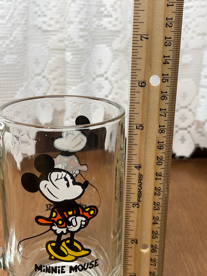 Vintage Minnie Mouse Walt Disney Pedestal Glass Mug