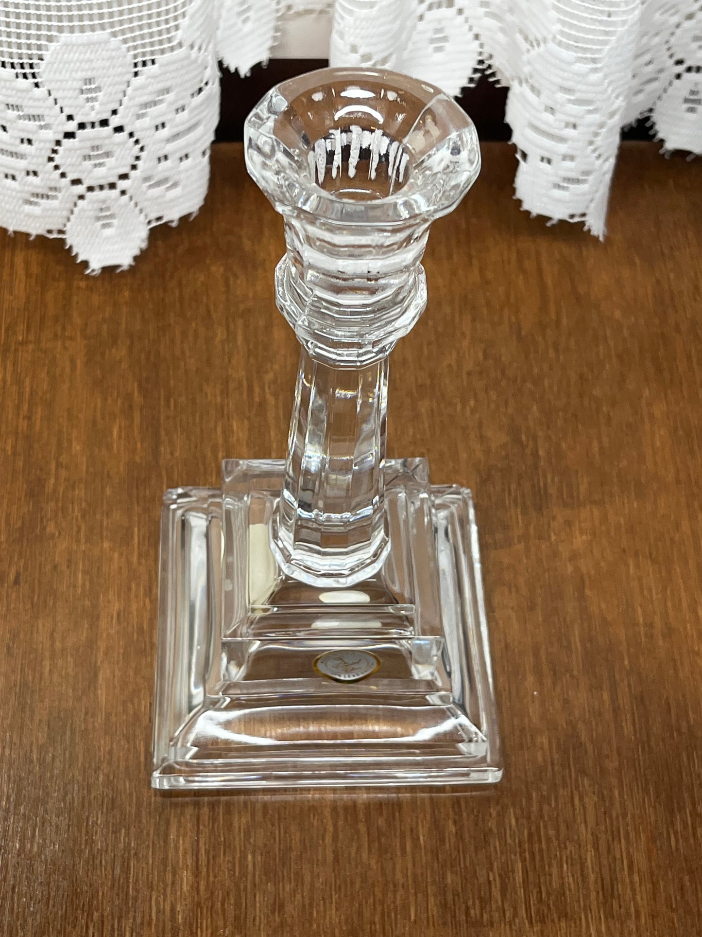 24 % Lead Crystal Made in the USA Candle Holder