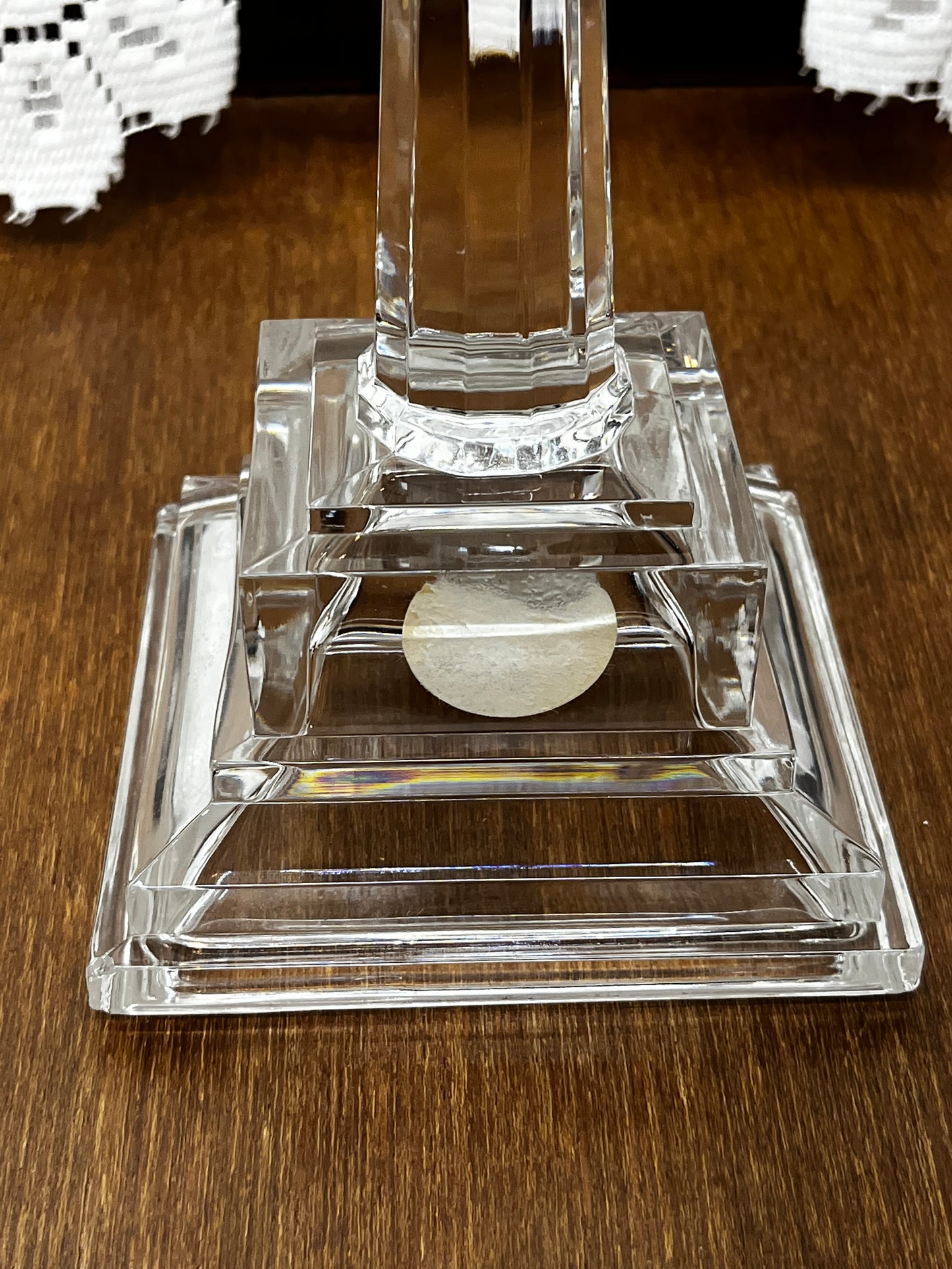 24 % Lead Crystal Made in the USA Candle Holder