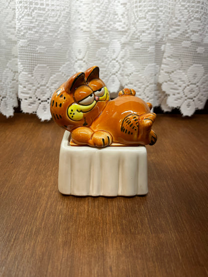 Vintage Garfield Trinket Box Enesco By Jim Davis 1978,1981