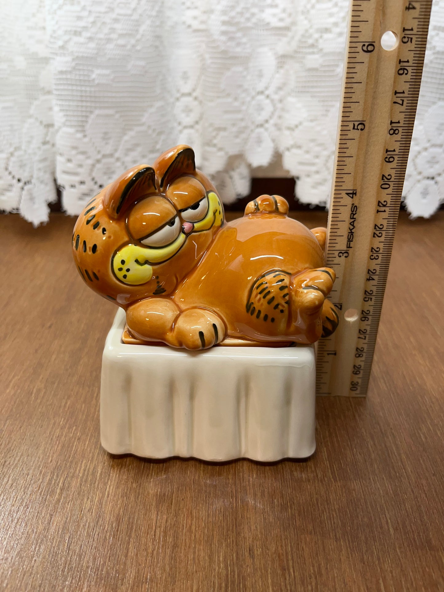 Vintage Garfield Trinket Box Enesco By Jim Davis 1978,1981