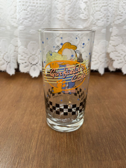 Garfield Cafe Drinking Glass Vintage